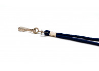 Rundes Lanyard mit Metall-Simplexhaken und Sicherheitsverschluss (100 Stück)