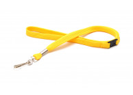 12 mm tube polyester lanyard w/ swivel hook & breakaway feature (pack of 100)