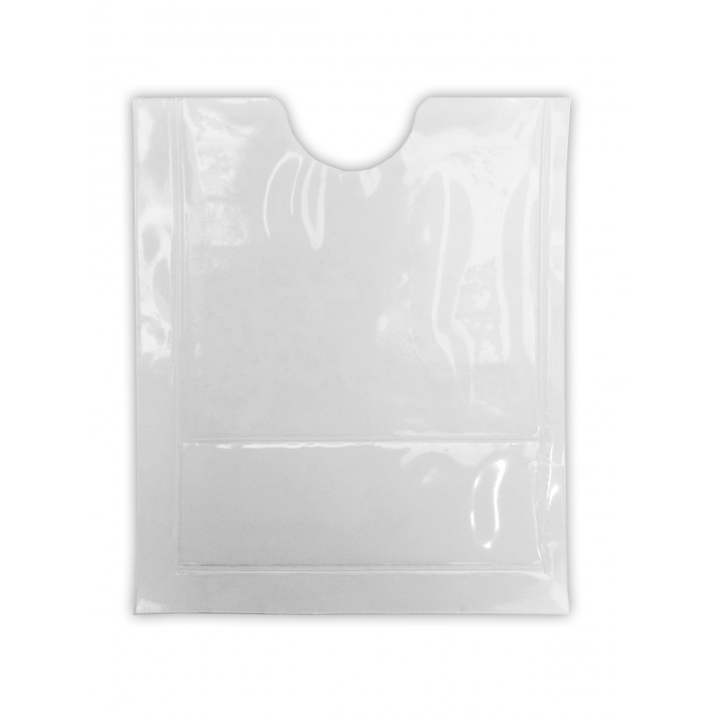 Porte-étiquette adhésif et pochette plastique