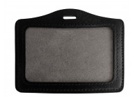 Porte-badge aspect cuir pour carte 86 X 54 mm (lot de 100)