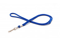 Rundes Lanyard mit Metall-Simplexhaken und Sicherheitsverschluss (100 Stück)