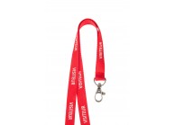 15 mm "VISITEUR" pre-printed lanyard with nickel-plated dog hook (pack of 100)