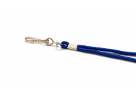 Rundes Lanyard mit Metall-Simplexhaken und Sicherheitsverschluss (100 Stück)