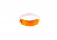 Plastic vinyl wide-face type wristband - glossy (pack of 100)