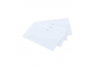 Lot de 500 cartes à imprimer PVC Blanche perforation 5 mm