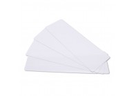 Lot de 100 cartes longues à imprimer PVC blanches - 120 x 50 mm