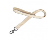 15mm flat cotton lanyard with nickel-free metal hook