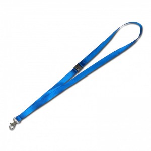 Schlüsselband Lanyard aus Satin mit Metallhaken und Sicherheitsverschluss (100 Stk)