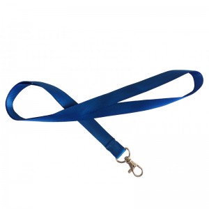 Schlüsselband Lanyard aus Satin, mit Metall-Karabinerhaken (100 Stück)