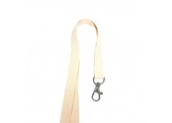 15mm flat cotton lanyard with nickel-free metal hook