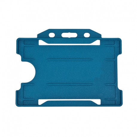 Porte-badges en plastique détectable bleu - horizontal (lot de 100)