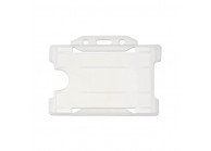 Porte-badge en plastique biodégradable pour 1 carte – horizontal (lot de 100)