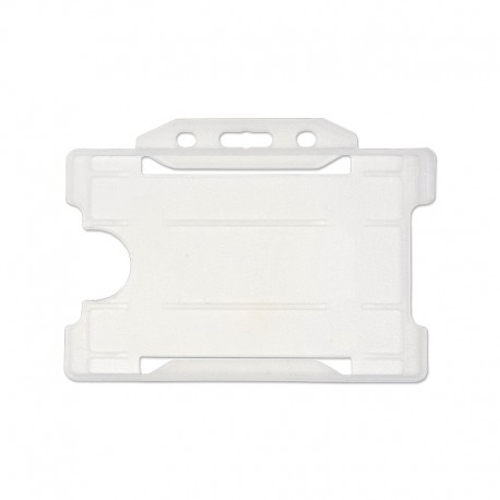 Porte-badge en plastique biodégradable pour 1 carte – horizontal (lot de 100)