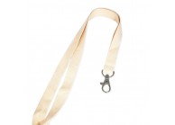 15mm flat cotton lanyard with nickel-free metal hook