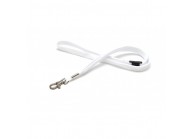 12 mm tube polyester lanyard w/ metal dog hook & breakaway feature (pack of 100)