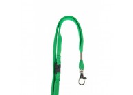 12 mm tube polyester lanyard w/ metal dog hook & breakaway feature (pack of 100)