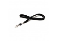 12 mm tube polyester lanyard w/ metal dog hook & breakaway feature (pack of 100)