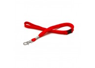 12 mm tube polyester lanyard w/ metal dog hook & breakaway feature (pack of 100)