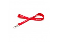 15 mm "VISITEUR" pre-printed lanyard with nickel-plated dog hook (pack of 100)