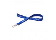 15 mm "VISITEUR" pre-printed lanyard with nickel-plated dog hook (pack of 100)