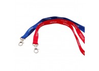 15 mm "VISITEUR" pre-printed lanyard with nickel-plated dog hook (pack of 100)