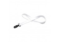 15 mm ribbed polyester lanyard with plastic hook (pack of 100)