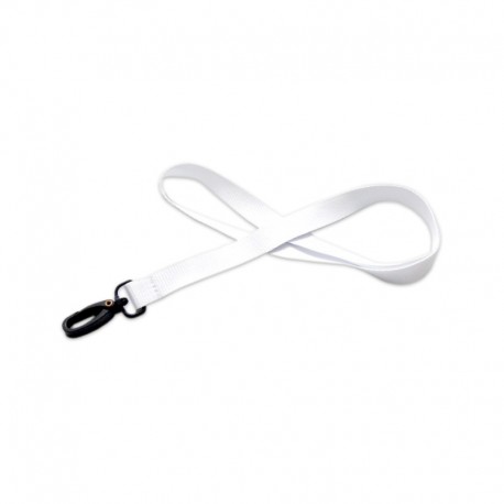 15 mm ribbed polyester lanyard with plastic hook (pack of 100)