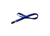 15 mm ribbed polyester lanyard with plastic hook (pack of 100)