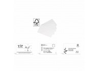 Lot de 100 cartes en papier blanches – idéal pour Badgy100 & Badgy200