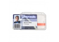 Porte-badge extraction facile pour une carte (lot de 100)