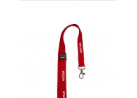 Sicheres, flaches Lanyard 15 mm mit Vordruck "VISITEUR" (100 Stück)