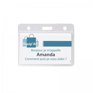 Professionnal badge holder – Recycled PVC (Pack of 100)