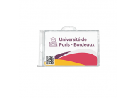 Porte-badge à glissière pour usage horizontal ou vertical - IDS76 (lot de 100)