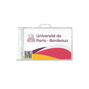 Porte-badge à glissière pour usage horizontal ou vertical - IDS76 (lot de 100)