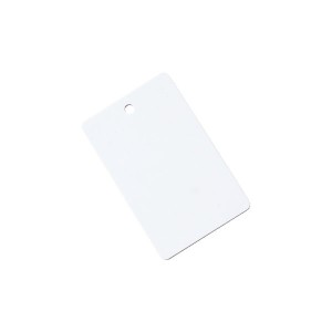 Pack of 500 white PVC printable cards - 5 mm punch - vertical