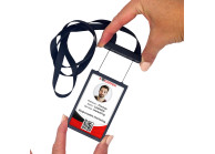 All-in-One Retractable Lanyard + Badge Holder (Pack of 50)