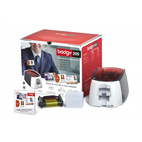 BADGY 200+ card printer kit