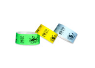 Bracelet en papier indéchirable Tyvek personnalisé 25 mm (lot de 100)