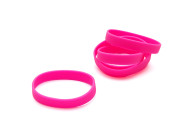 Silicone wristbands - without marking - adult size (pack of 100)