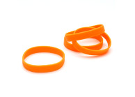 Silicone wristbands - without marking - adult size (pack of 100)