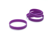 Silicone wristbands - without marking - adult size (pack of 100)