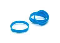 Silicone wristbands - without marking - adult size (pack of 100)