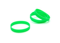 Silicone wristbands - without marking - adult size (pack of 100)