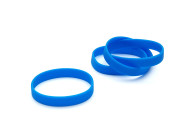 Silicone wristbands - without marking - adult size (pack of 100)