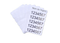 Pack of 100 5-part breakable cards – Ideal for security agents