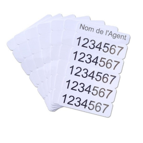 Lot de 100 cartes sécables en 5 parties – Idéal Agent de sécurité