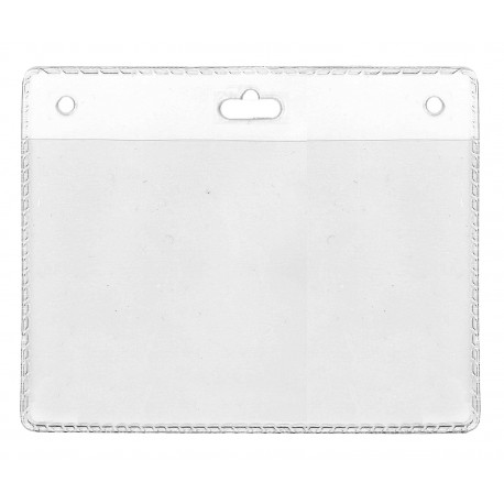 Porte-badge - badge 105 x 70 mm - perforation ronde/oblongue - IDS 31.1 (lot de 100)