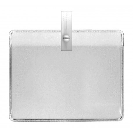 Ready-to-use badge holder with round perforation - IDS44 (pack of 100)