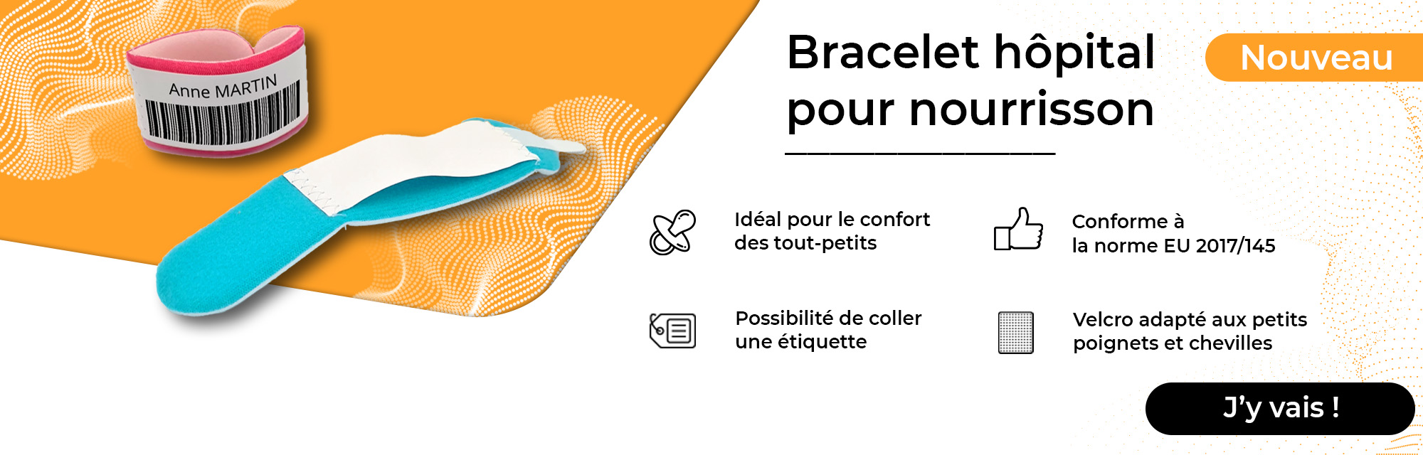 Bracelet hôpital pour nourrisson