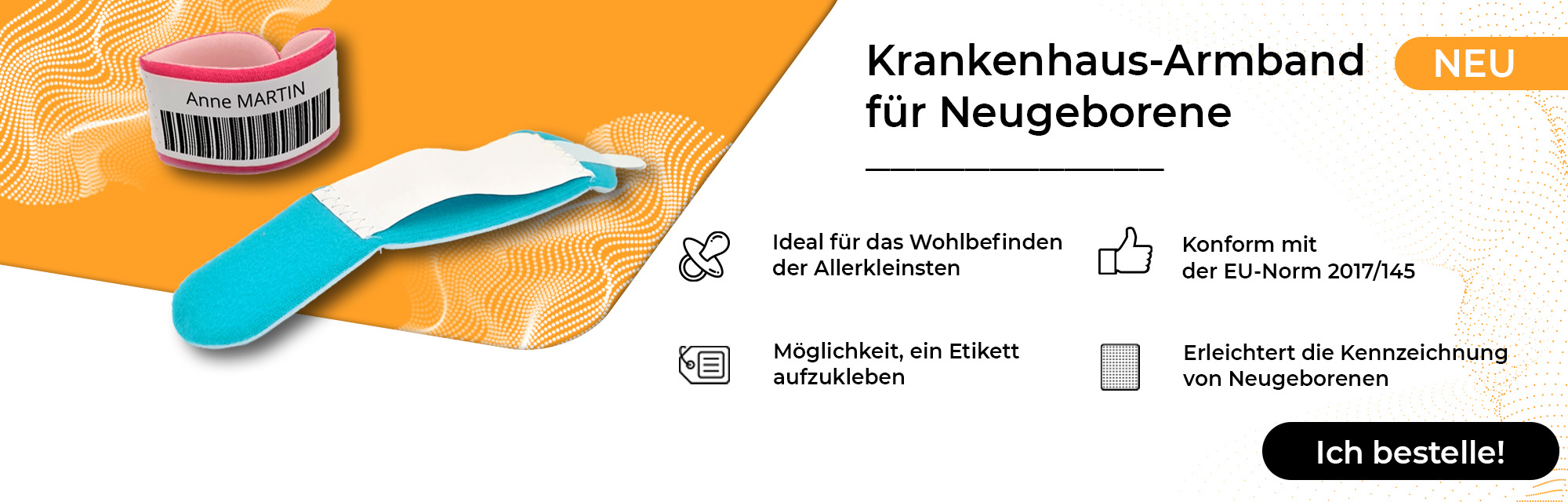 Krankenhaus-Armband  für Neugeborene